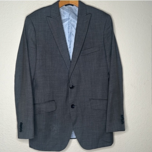 Banana Republic Wool Oversized Blazer In Gray Size Large - Picture 2 of 9